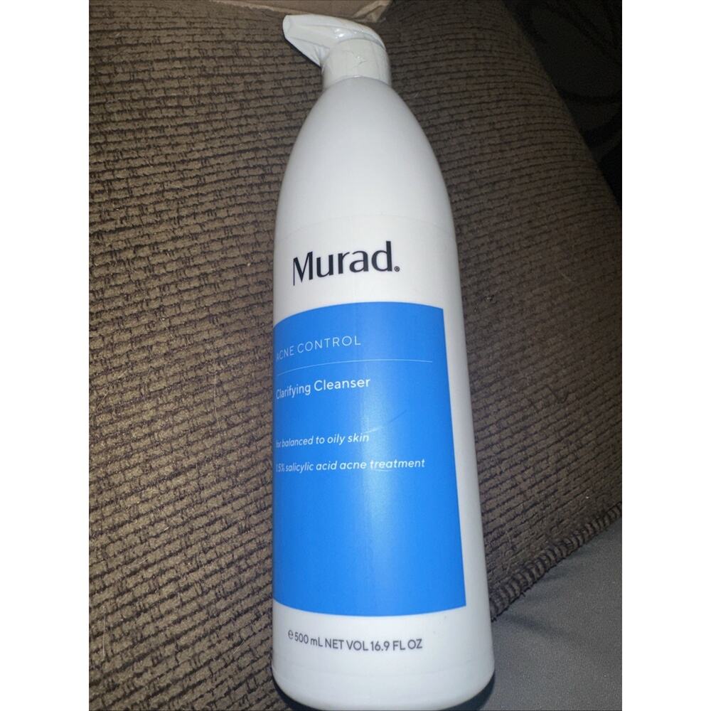 NEW Murad Acne Control Clarifying Cleanser with Pump 16.9 oz 500ml 09/2025 EXP